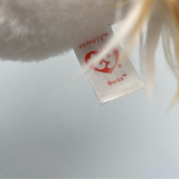 Ty Beanie Boo BARKS the PAPILLION Puppy Dog 6" Plush Stuffed w/ Tag - Picture 5 of 7